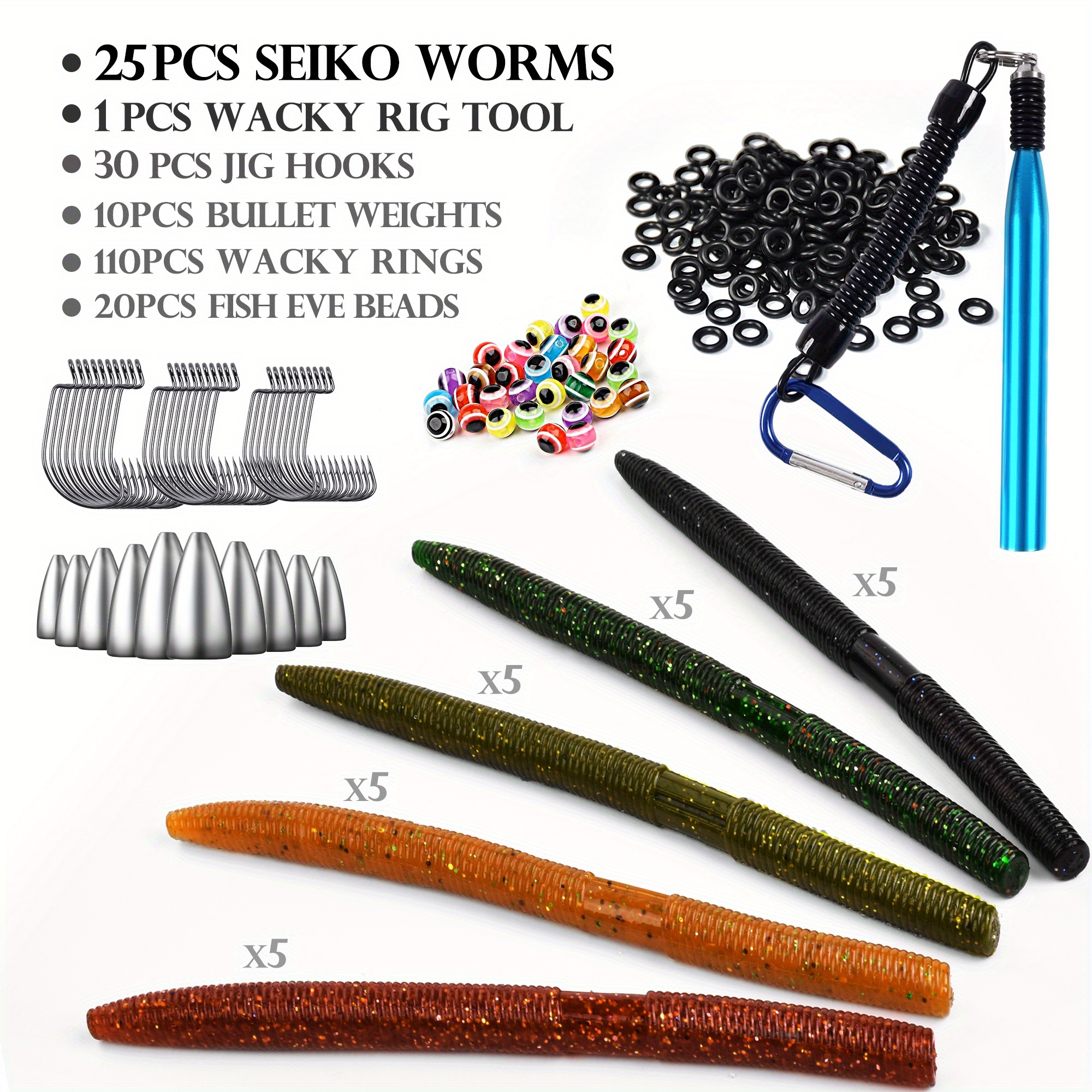 Fishing Wacky Worm Hooks 10 Pieces Weedless Fishing Hooks Steel Barbed  Fishhook for Soft Worm Baits Available In 1/0# 2/0# 3/0# - AliExpress