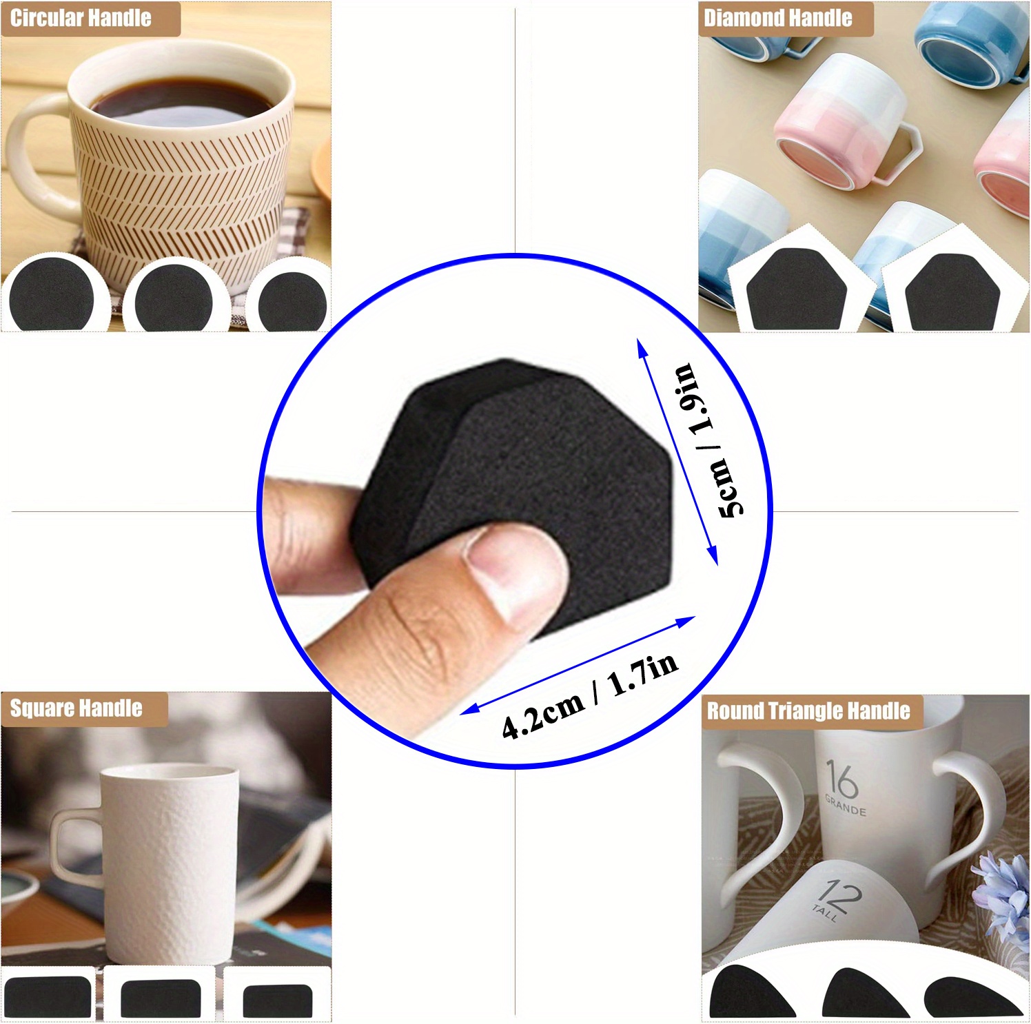 40 Pcs Pottery Mug Handle Molds Pottery Tools for Clay DIY Mug Handle Forms  Various Shapes and Sizes Clay Tools Pottery Tools and Supplies for Craft