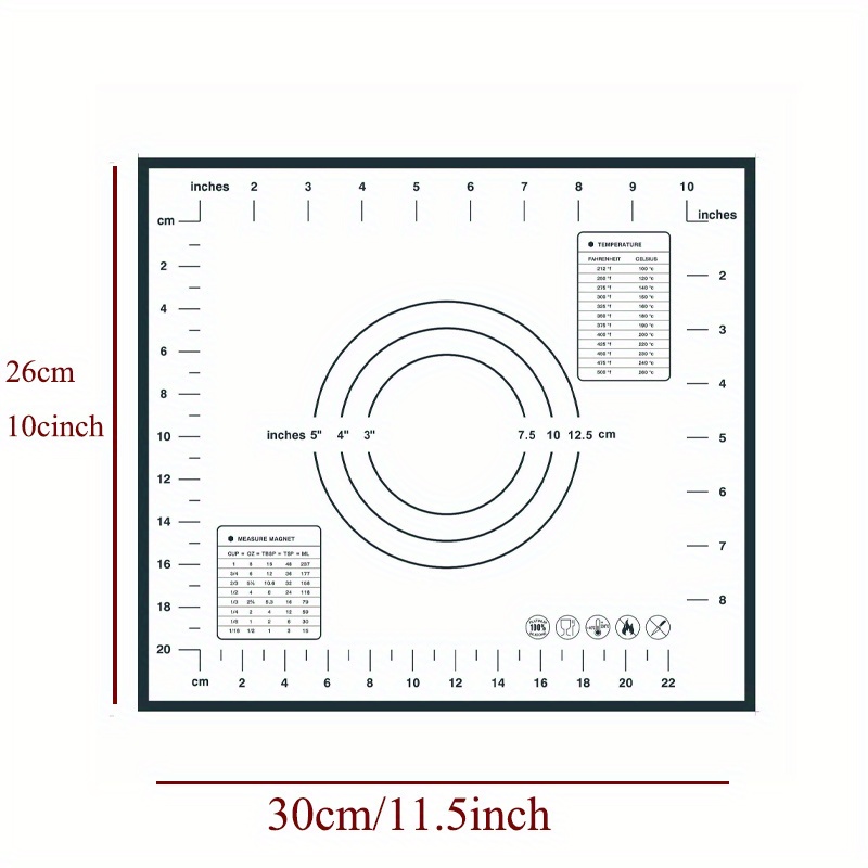 Silicone Baking Mat, Extra Large Non-stick Silicone Mat With High Edge,  Food Grade Silicone Dough Rolling Mat For Making , Macarons, Multipurpose  Mat, Countertop Mat, Placemat - Temu