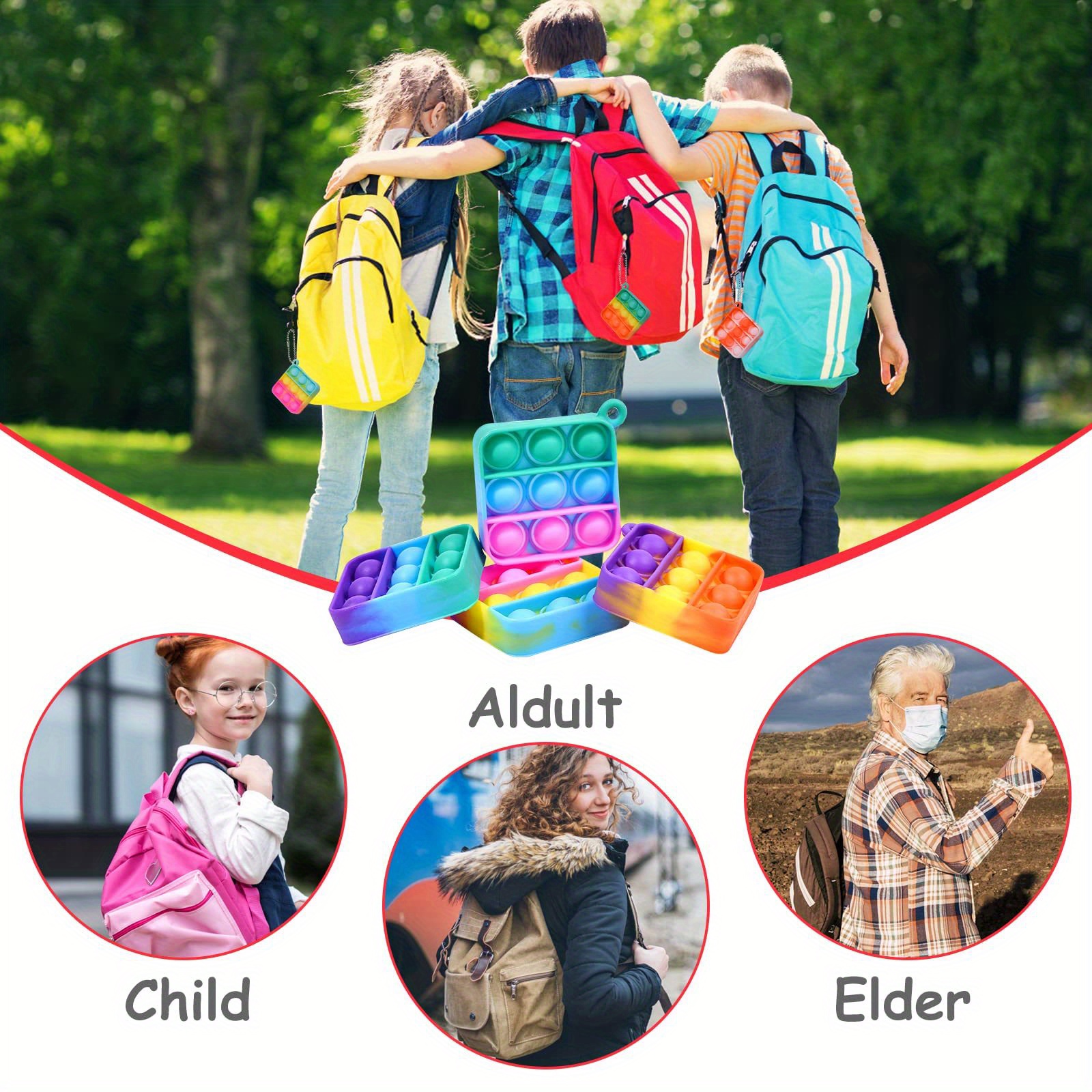 Pop Fidget Toys Its Party Favors For Kids Mini Pop Keychain It Fidget Toy Bulk Toddler Toys