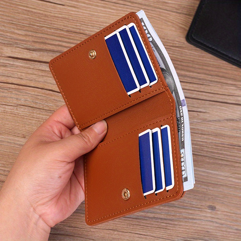 Multi-card Slots Credit Card Holder Pu Mini Card Wallet for Women