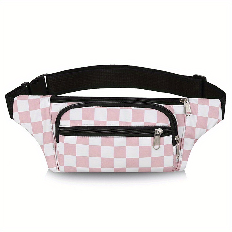 TWENTY FOUR Checkered Men Travel Shoulder Bag pouch Pocket