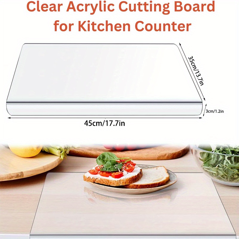 Cutting Board Chopping Board Anti slip Acrylic Transparent - Temu