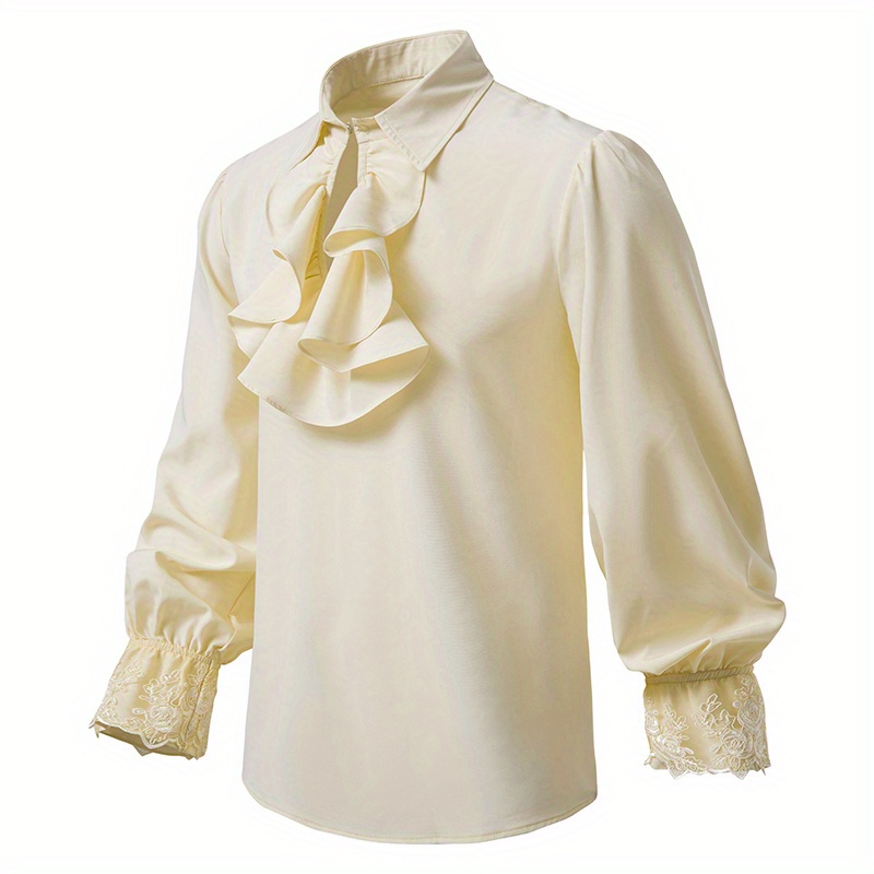 PIRATE WHITE RUFFLE SHIRT