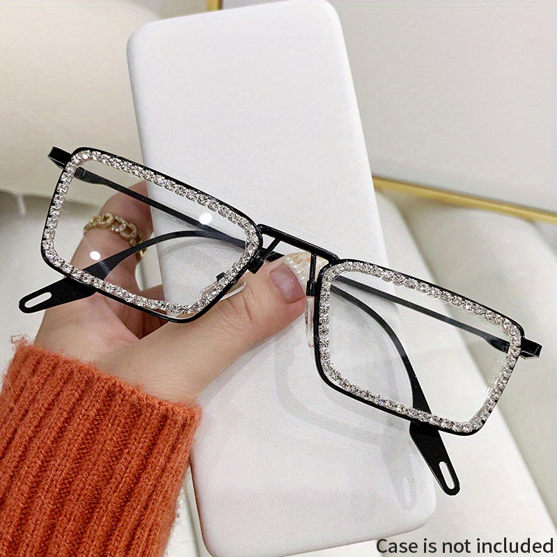 Sparkling Crystal Glasses Transition Sunglasses