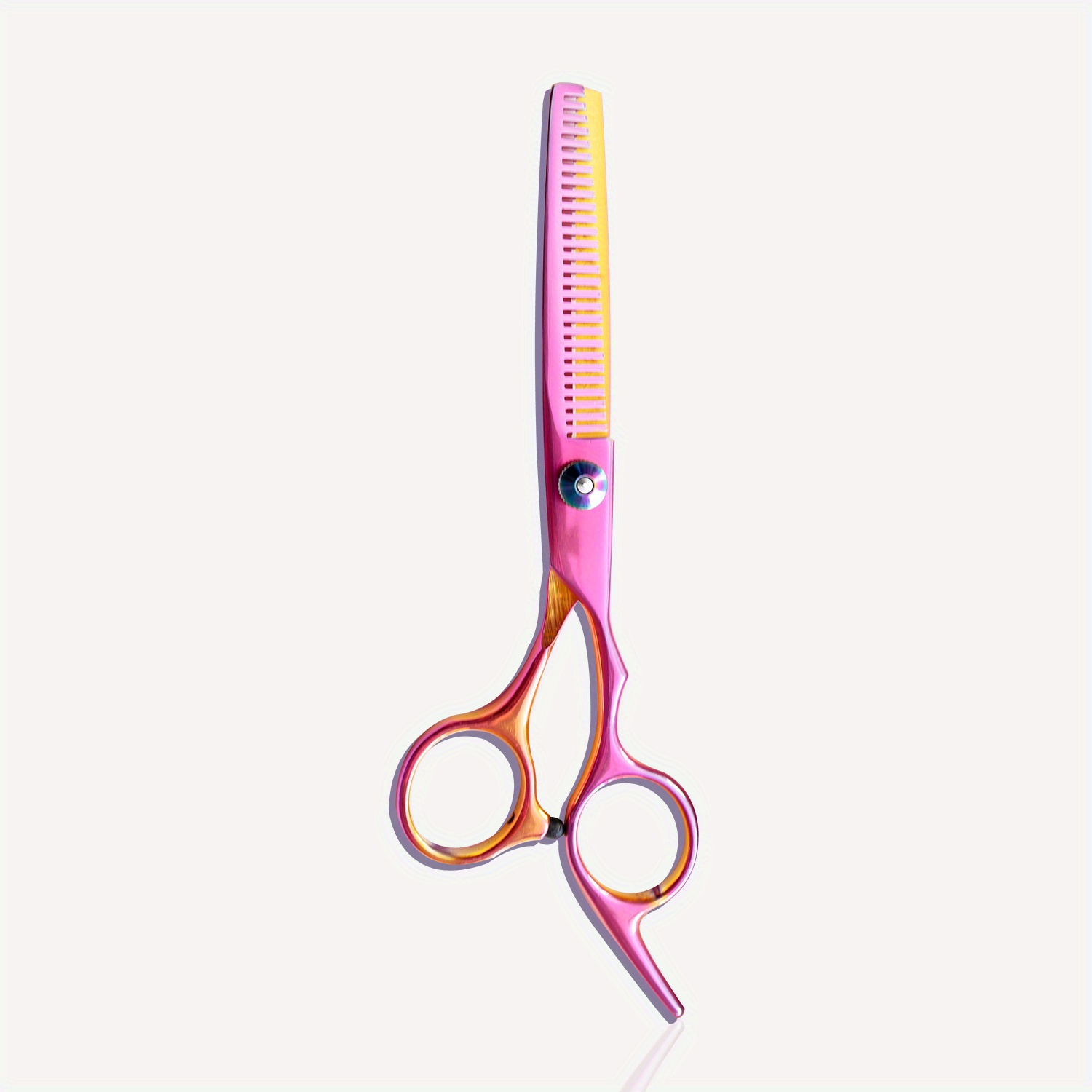 5.5 Inch Professional Pink Hair Cutting Shears/Scissors and Barber  Thinning/Texturing Scissor for Female Barber or Young Mother