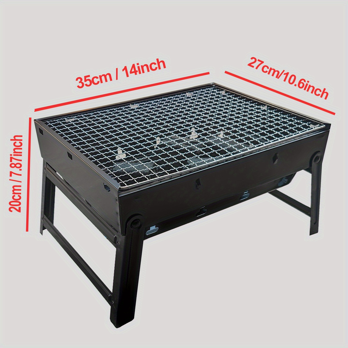 Portable, Foldable BBQ Grill: Perfect for Outdoor Camping, Picnics, and  More!