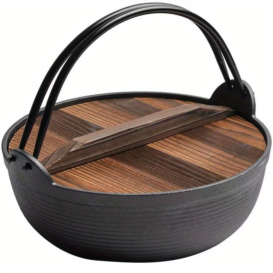 1pc japanese stew pot cast iron handmade without coating thickened high temperature resistant japanese pot old fashioned soup pot   pot details 3