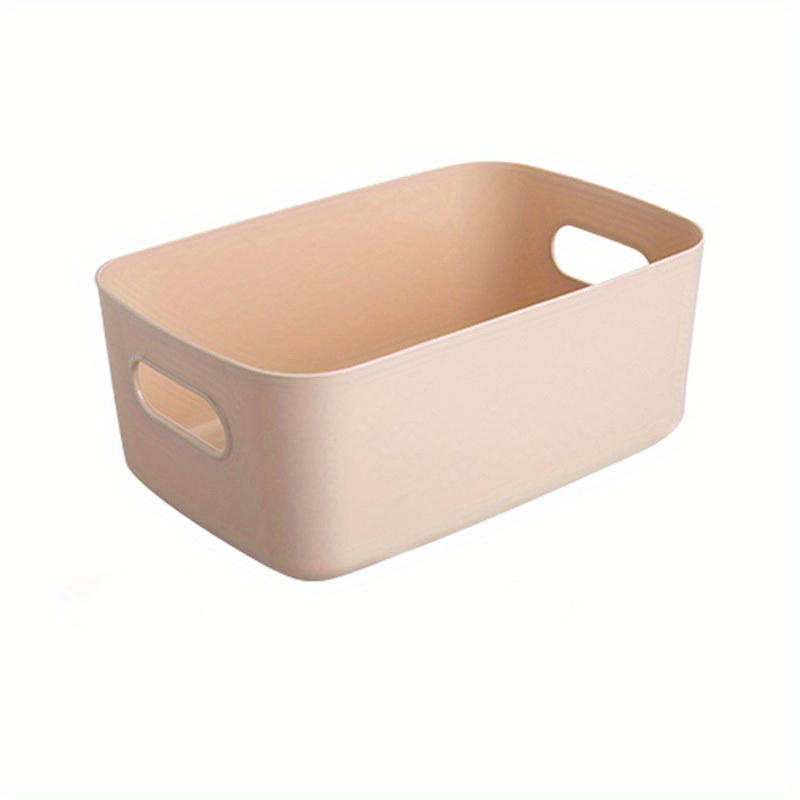 1pc Deep Mouth Rectangle Storage Basket, Plastic Storage Box For Snacks,  Toys, Household Items, Dorm, Kitchen, Desktop Organizer