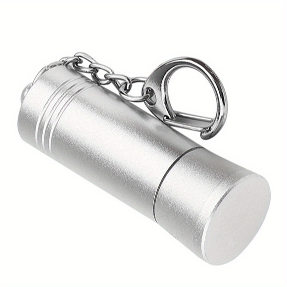 1pc 12mm Super Strong Silver Metal Magnet Keychain, Open Ring Pocket Key Ring Hanger, Outdoor DIY Magnetic Tools,Temu