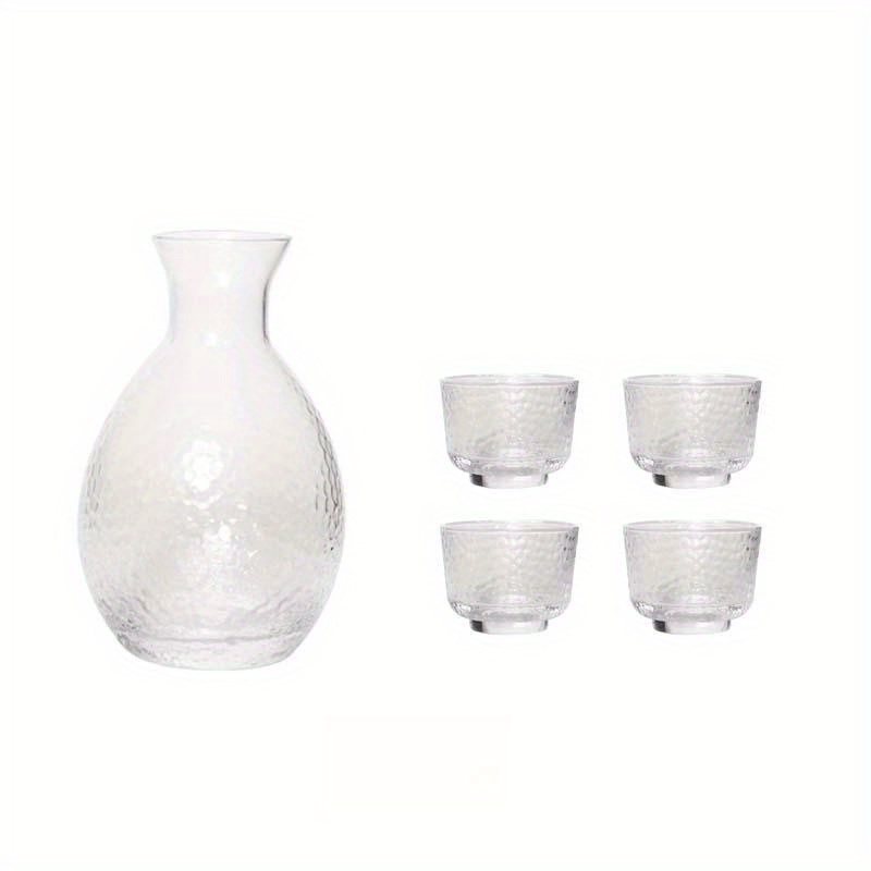 Japanese Sake Set Including Tokkuri Bottle And Ochoko Cups - Temu