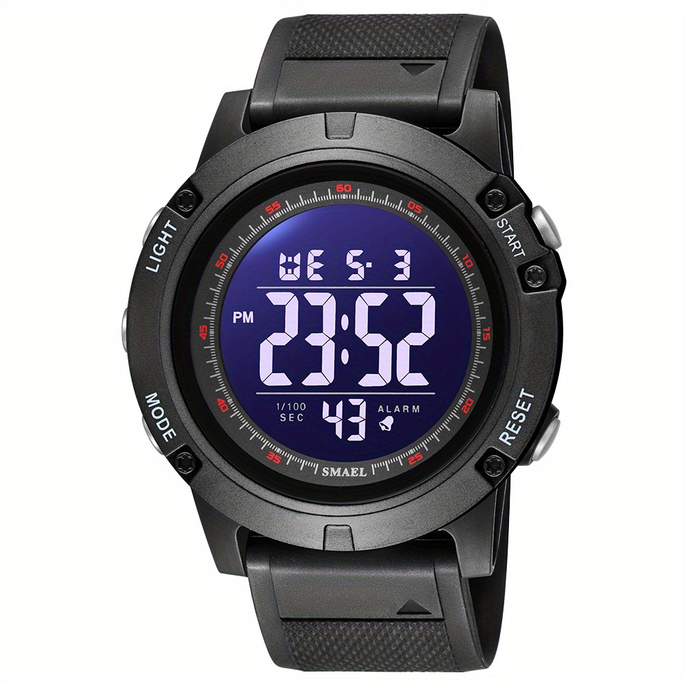 kieyeeno Orologi digitali per uomo, 50M Impermeabile Multifunzione Digitale  Resistere Agli urti Orologio Sportivo Militare, Retroilluminazione Orologi