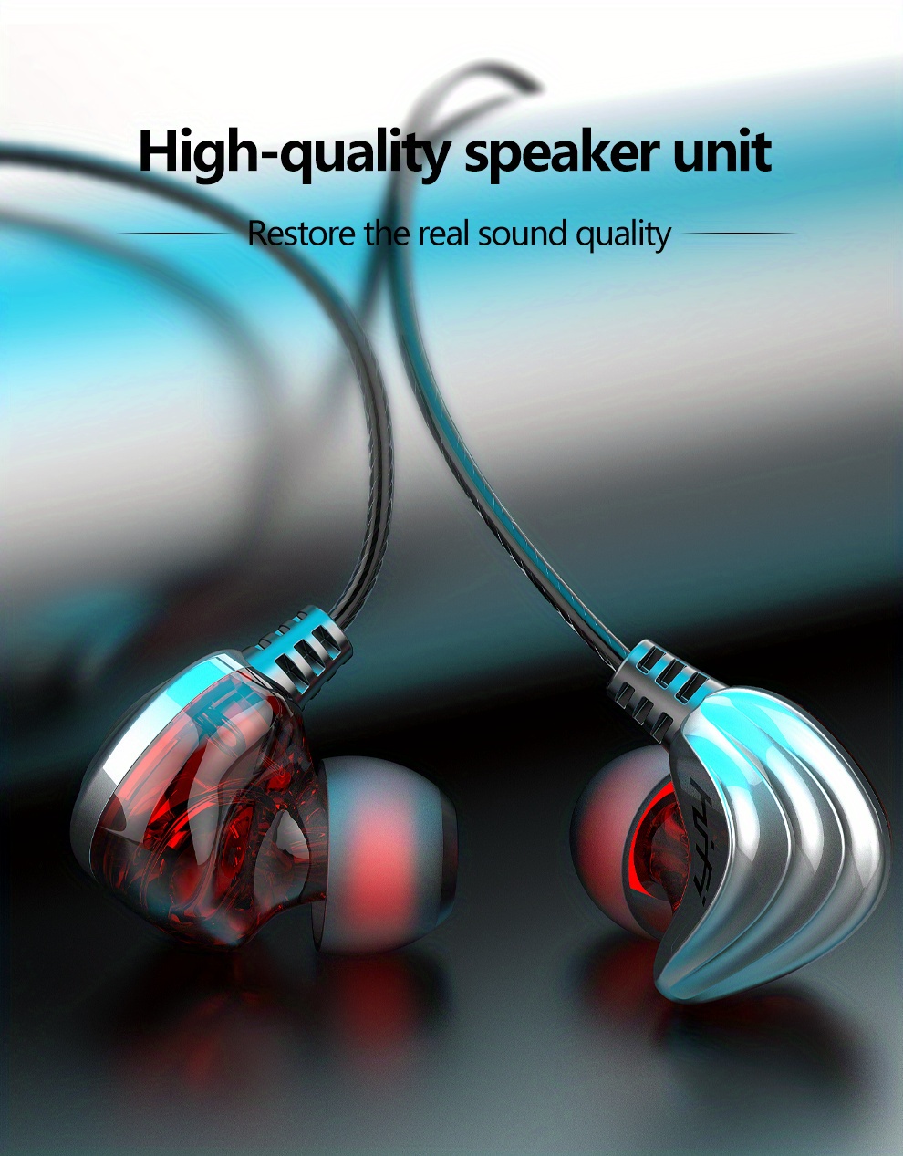Wrap Around Ear Heavy Bass Wired Headset