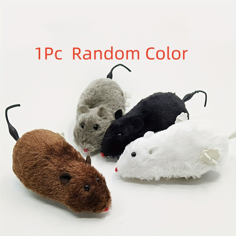 Comprar Peluche Hamster Juguetes interactivos Simulación Gatito mascota  Seguridad Ratón de peluche Juguete mecánico del ratón se dará vuelta y  huirá