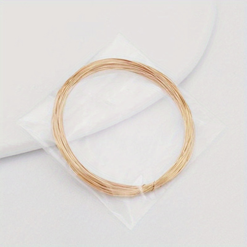 1roll 14K Real Gold Plated Copper Wire For DIY Handmade Jewelry Making  Supplies Jewellery Accessories Beads Materials Wire Small Business Supplies