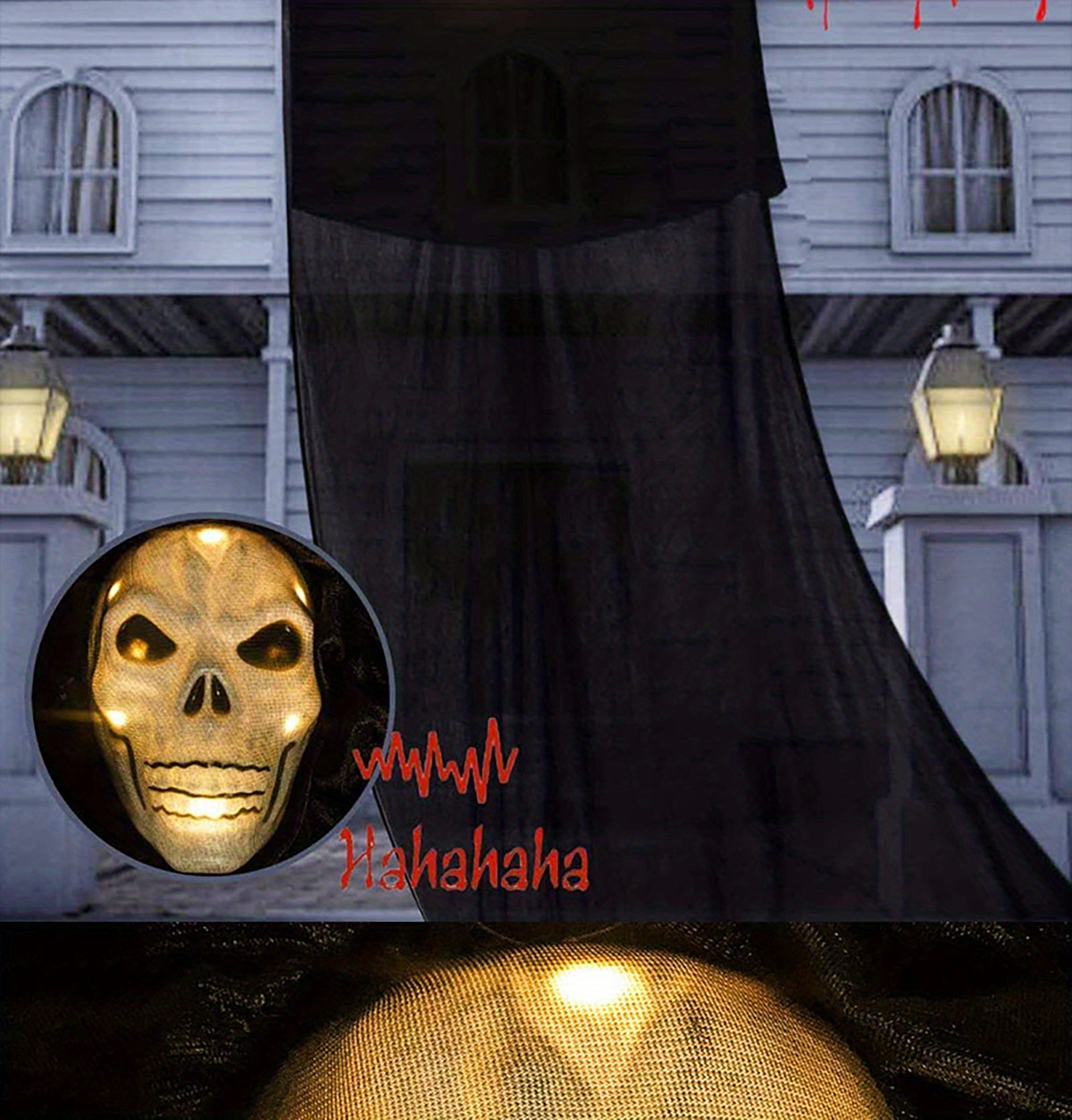 Halloween Decoration Sound activated Light emitting Sound Temu