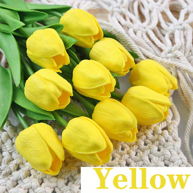 Tulips Artificial Flowers Decoration 3 6 9 12pcs Flowers Artificial ...