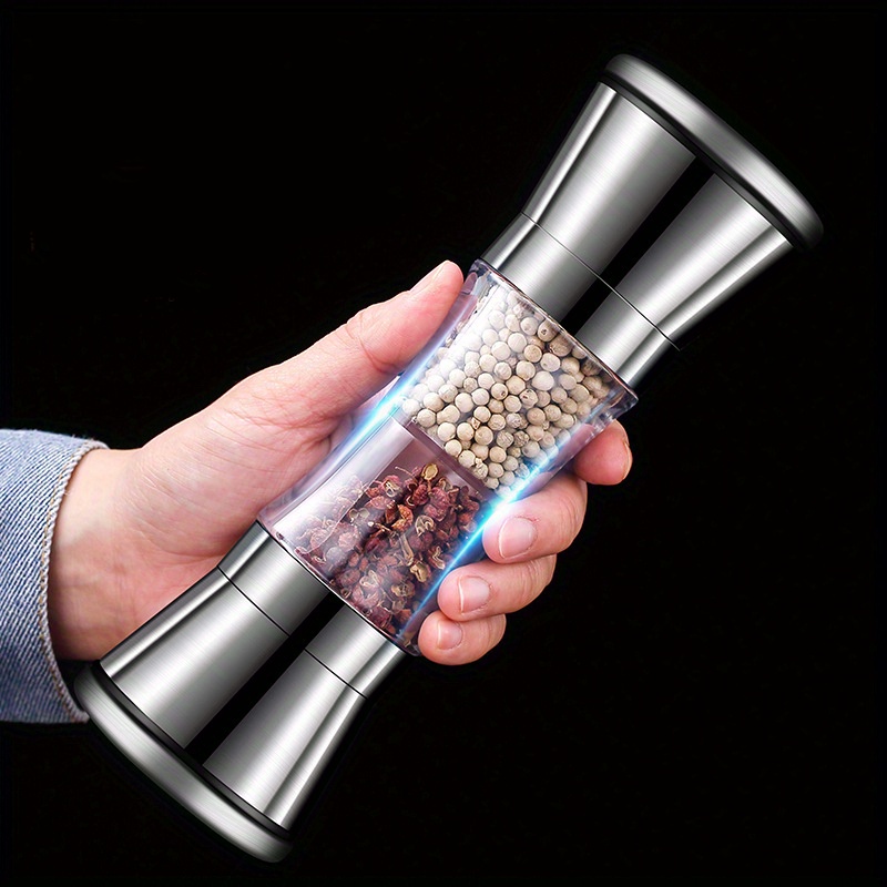 Salt And Pepper Grinder 2 in 1 Stainless Steel Salt And - Temu