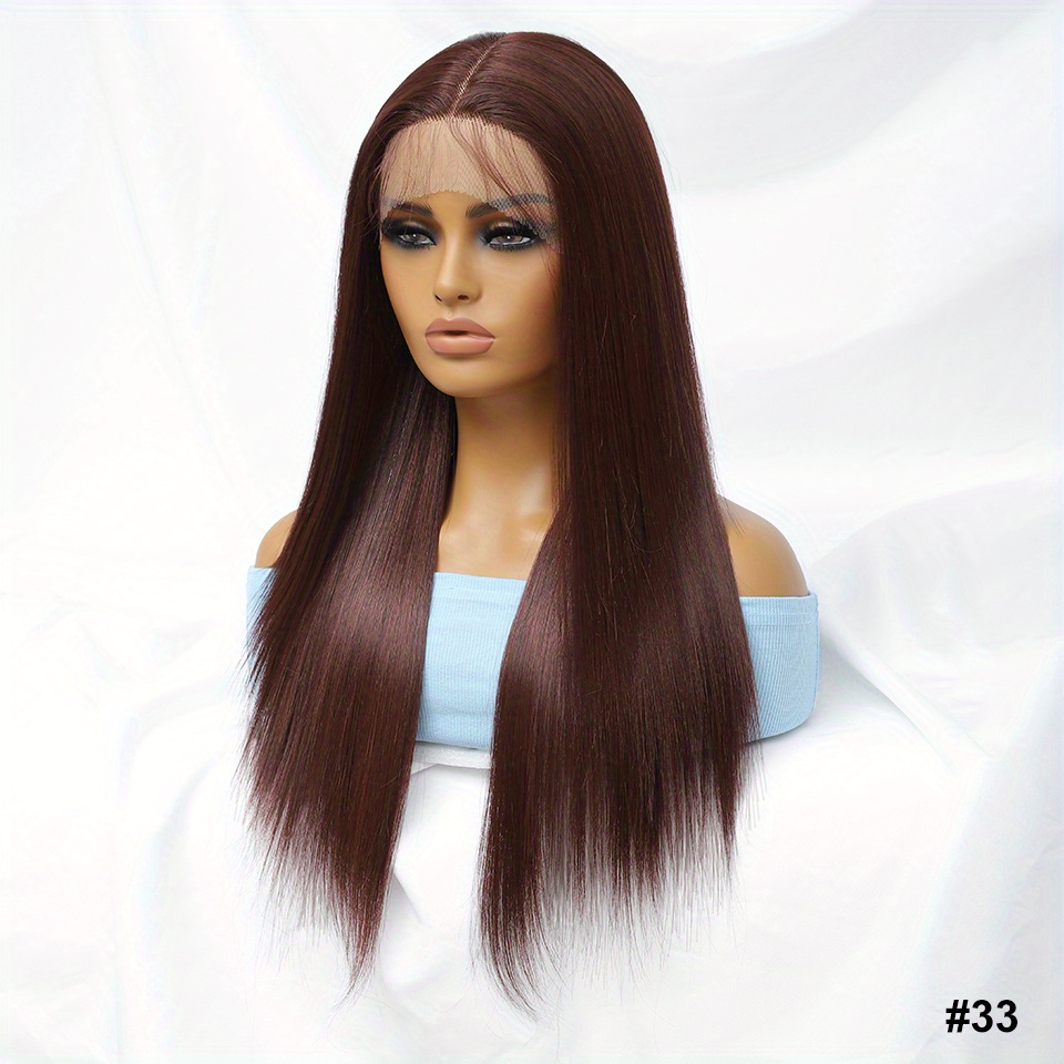 Synthetic lace front outlet wigs straight