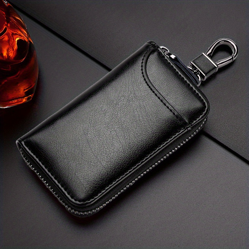 Genuine Leather Car Key Case Cover Key Holder Keychain Bag For Jeep Renegade  Compass Grand Cherokee Wrangler JK JL Accessories - AliExpress