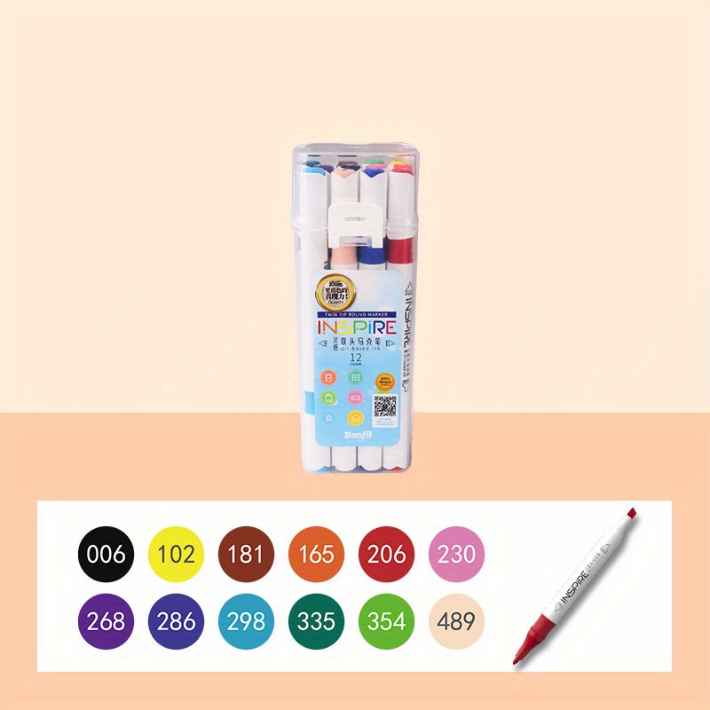 Acrylic Marker Set 12/24/48 Colors Non toxic Versatile And - Temu