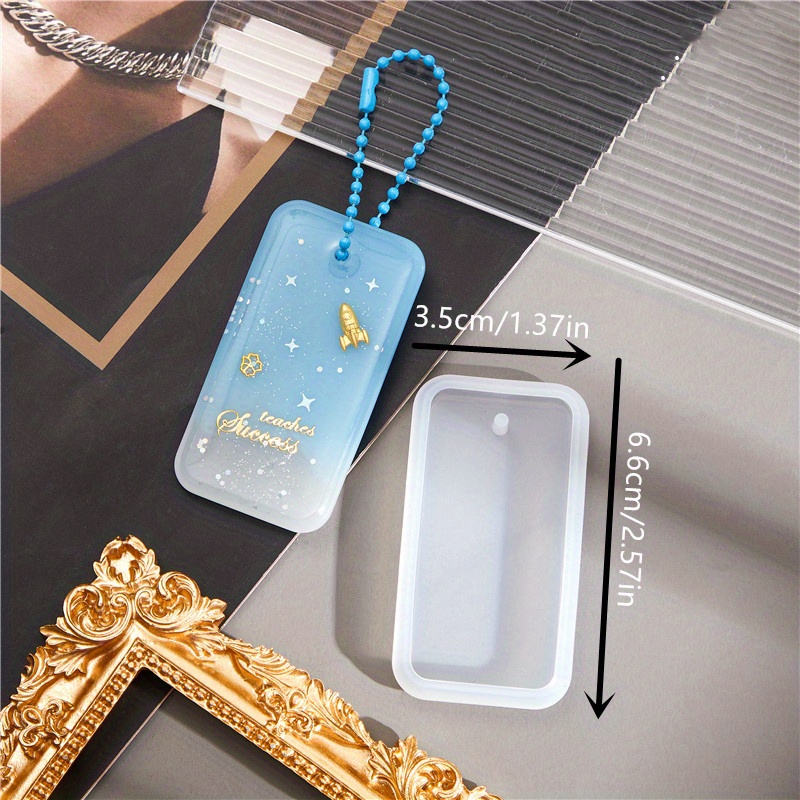 Diy Keychain Pendant Silicone Mold Set Crystal Epoxy Resin - Temu