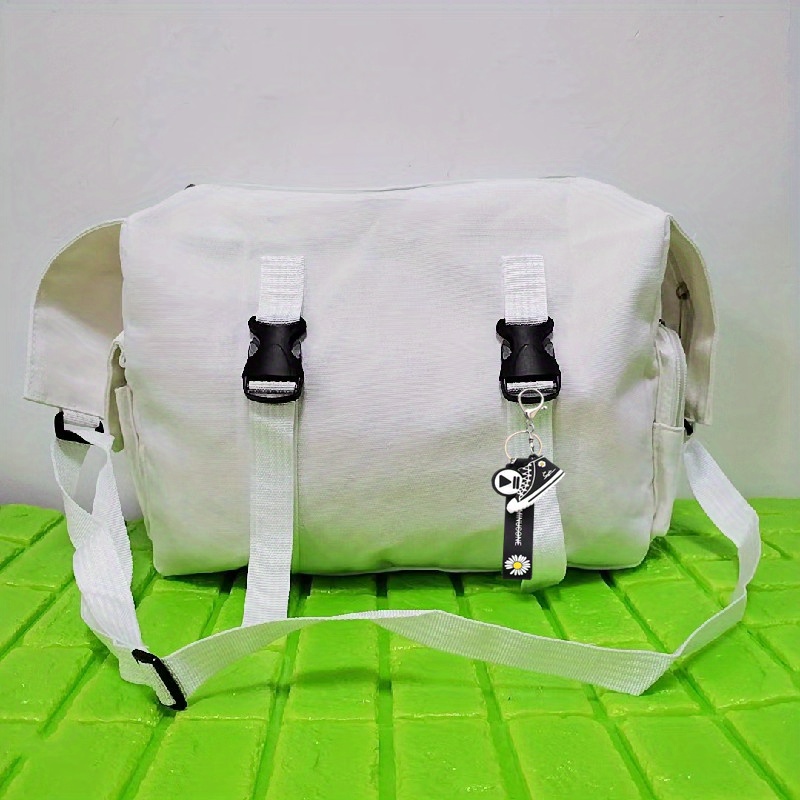 Canvas Messenger Bag Large Capacity Crossbody Bag