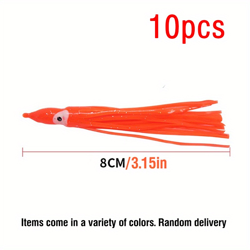 Rubber Squid Octopus Soft Bait Plastic Fishing Lures Mix - Temu