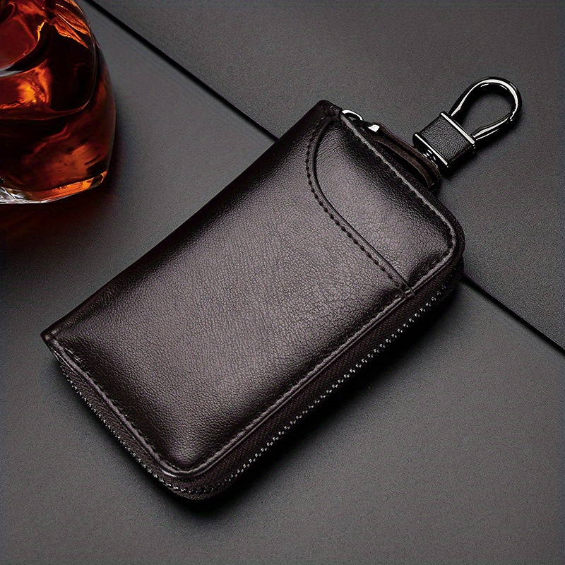 Large capacity Zipper Car Key Holder Men's Waist Hanging - Temu