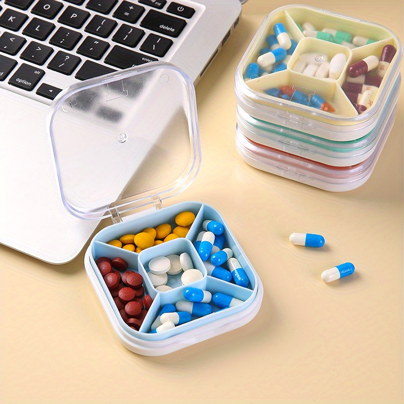 Portable Sealed Pill Storage Box, Compartment Portable Mini Pill Box, Travel  Pill Case, Medicine Container - Temu