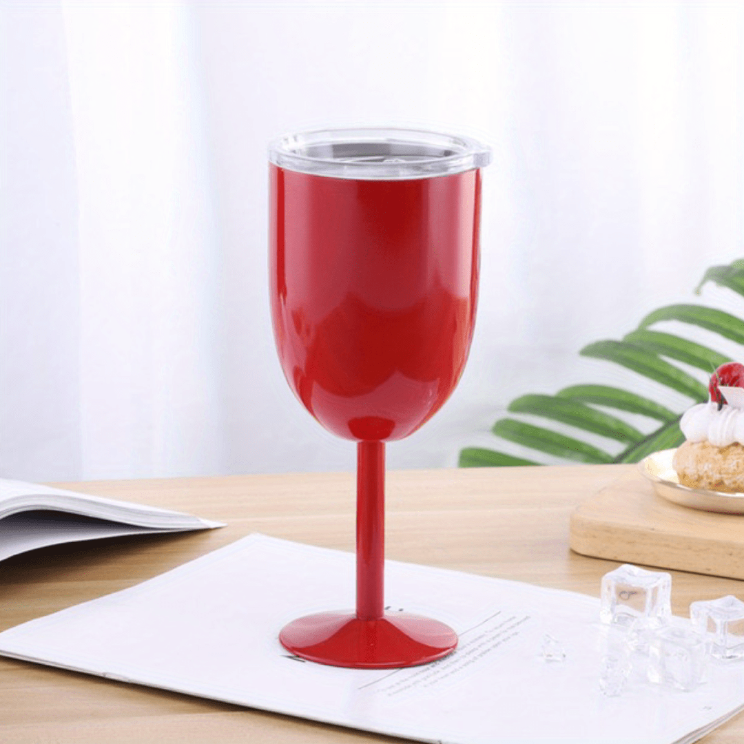 1PC Stainless Steel Red Wine Goblets Home Party Bar Champagne