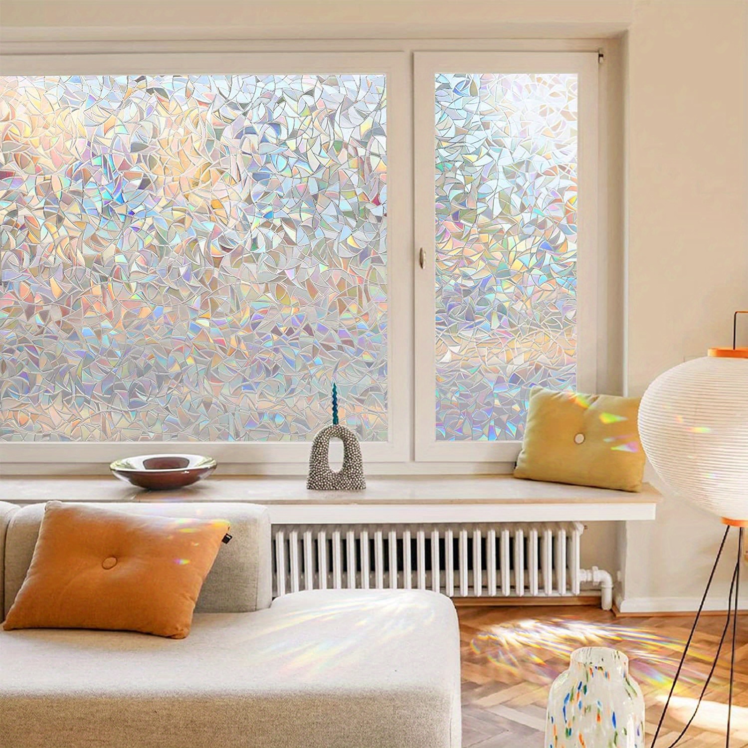 Acquista Pellicola per finestre di dimensioni multiple Privacy 3D Finestra  decorativa Vinile Adesivo statico per finestre Decalcomanie per finestre in  vetro rimovibili colorate non adesive