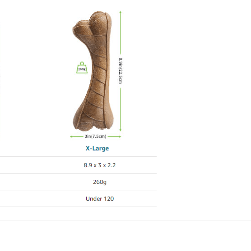 Bone Shape Pet Dog Toy Beef Flavor Chew Toy for Dogs