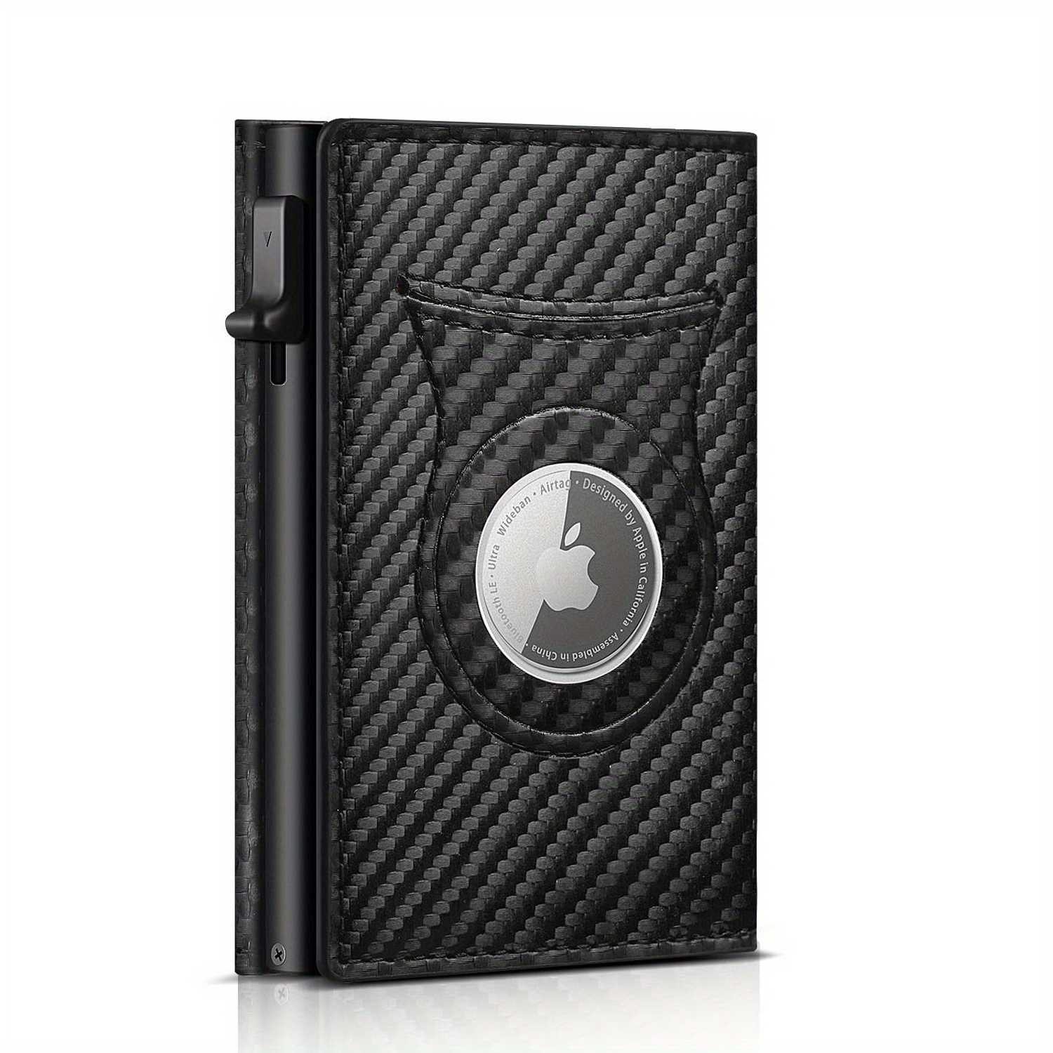 Ultra-thin Men's Wallet Money Clip Carbon Fiber Card Holder Wallet