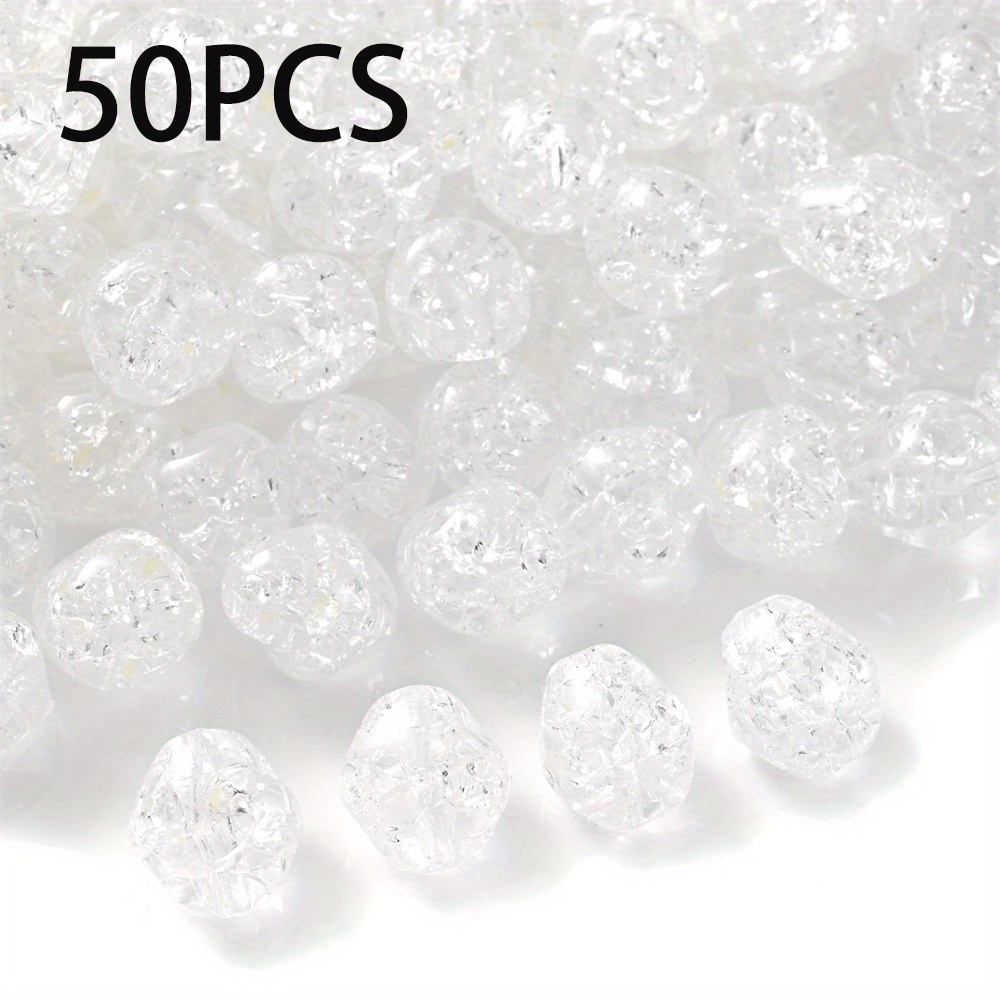 Bag Cracked Beads Acrylic Loose Spacer Beads For Jewelry - Temu
