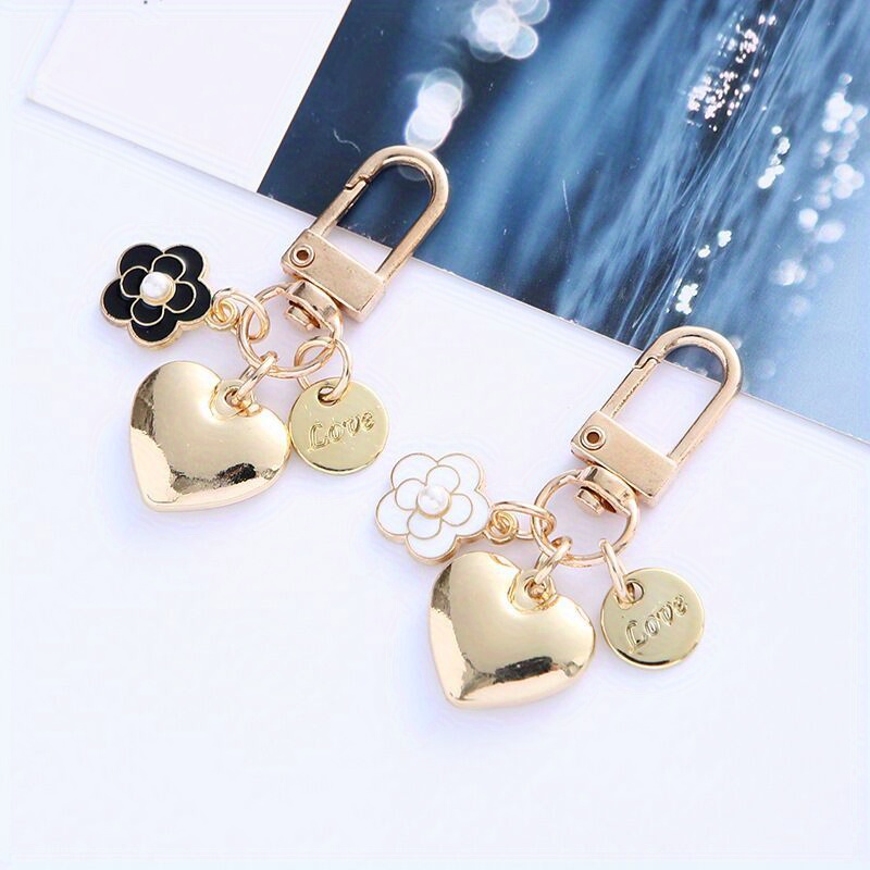 Cute Couple Bag Love Lock Keychain Women Bag Car Charm - Temu