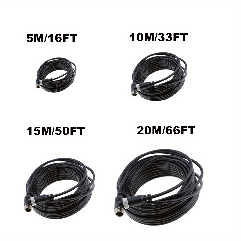4 Pin Plug Aviation Extension Video Cable For Truck Bus - Temu