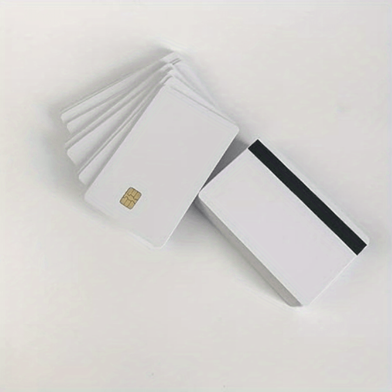 8pcs Blank Cards with Chips Pvc Blank Cards Smart Ic Cards Blank White Cards