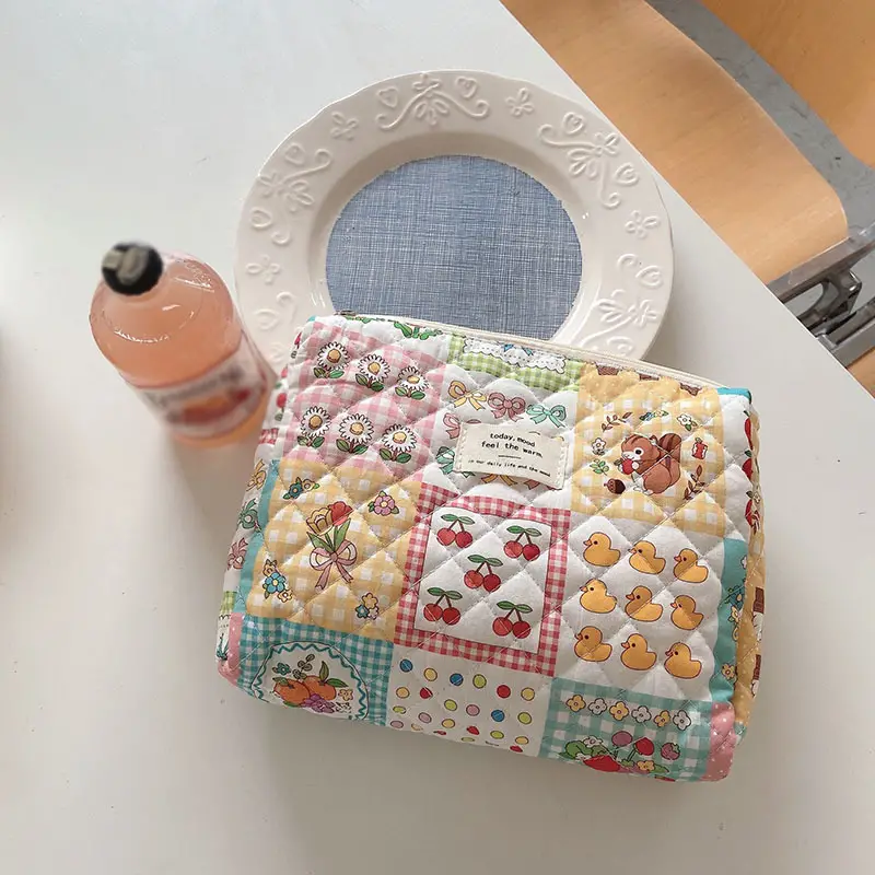 Colorful Pattern Carry Pouch Zipper Versatile Storage Bag - Temu Canada