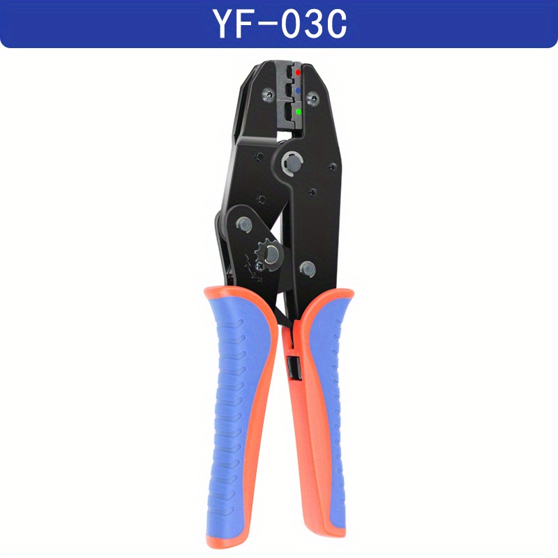 Ratcheting Wire Crimpers: Insulated Electrical Connectors - AWG 22-10  (0.5-6.0mm2) - Ratchet Terminal Crimper - Electrical Crimping Tool
