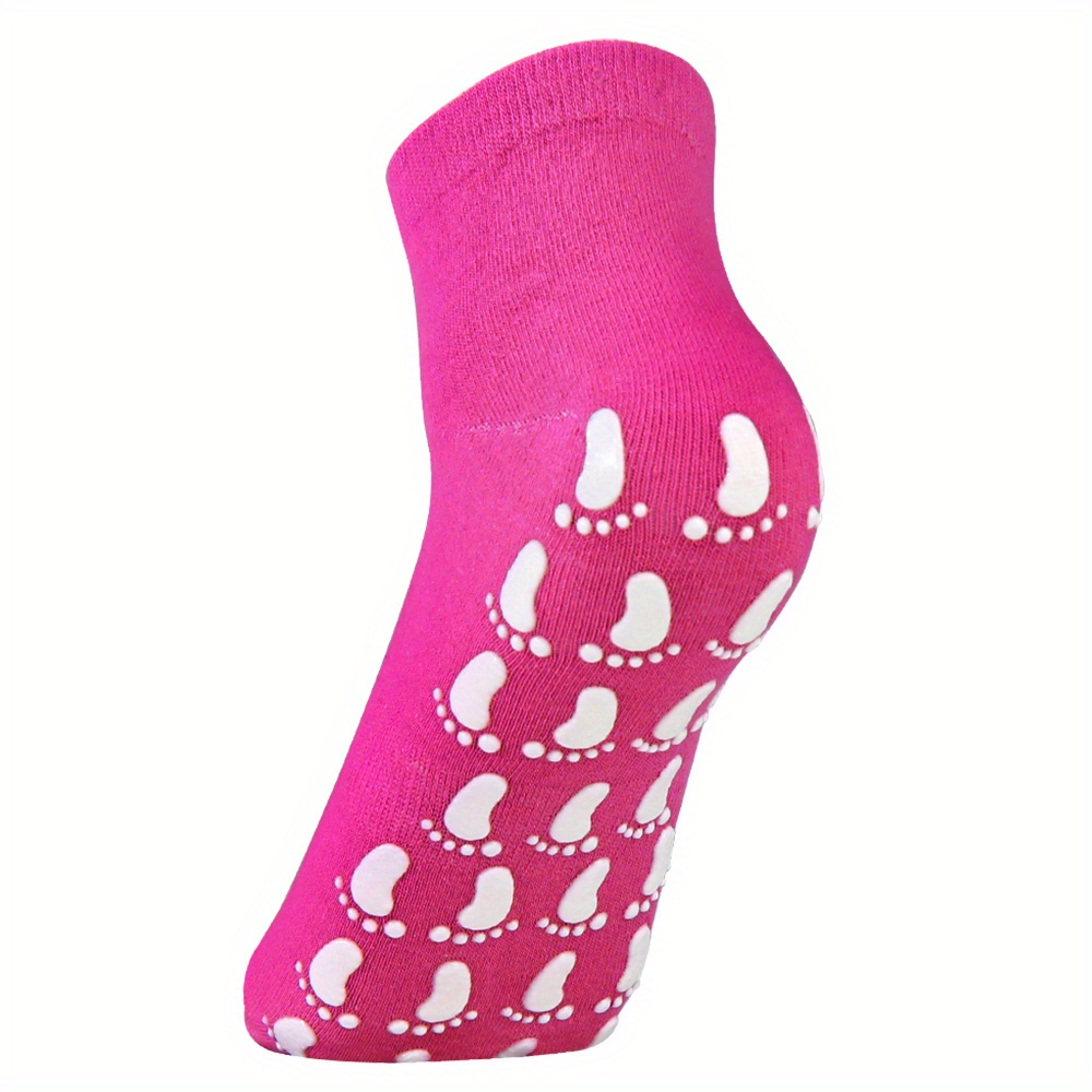 Non Slip Sweat Absorption Yoga Socks Silicone Padded Bottom Quick Dry