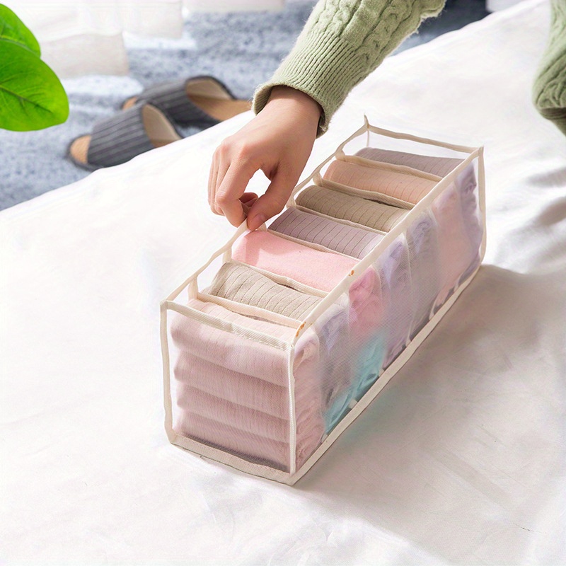 6/7/ Underwear Drawer Storage Box Foldable Clothes Storage - Temu