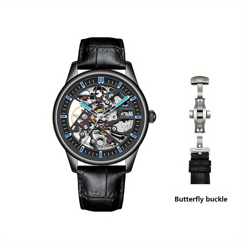Comprar Nuevo Reloj de lujo para hombre de marca superior con caja, reloj  cuadrado, resistente al agua, luminoso, automático, hueco, relojes  mecánicos para hombre