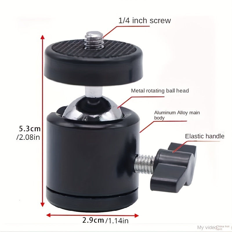 Mobile Phone Tripod Mounting Adapter Ball Head 360 Rotating - Temu