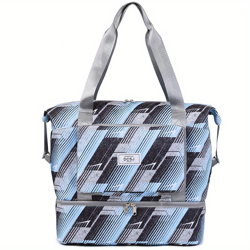 Large Capacity Travel Luggage Bag Niche Pattern Zipper Storage