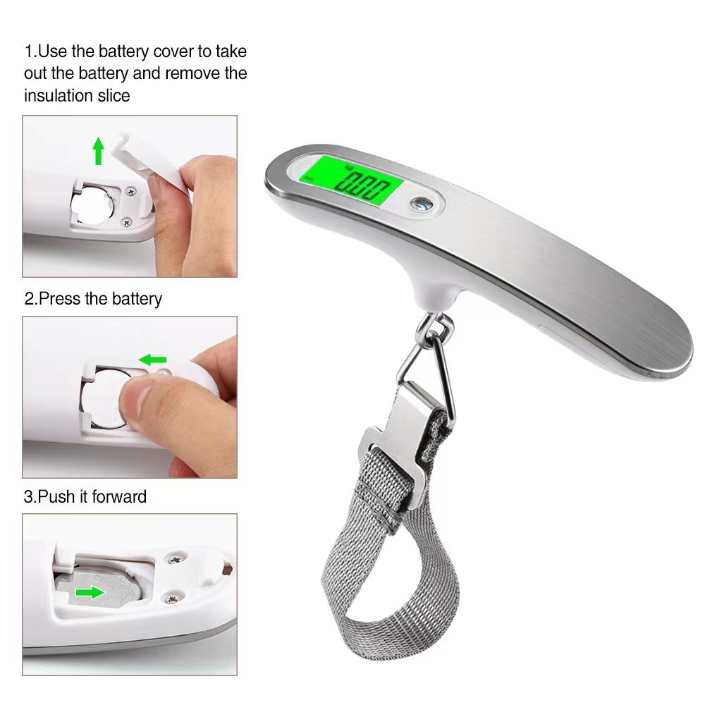 Portable Luggage Scale High Precision Digital Hanging Weight - Temu Canada