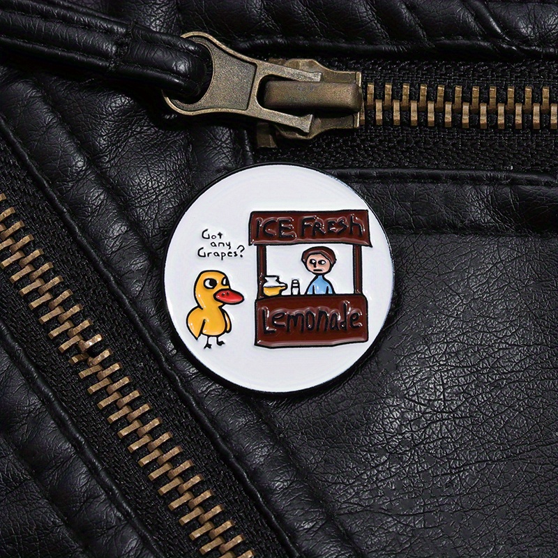 Cartoon Duck Boys Enamel Pins Lapel Pin Brooches Cartoon - Temu