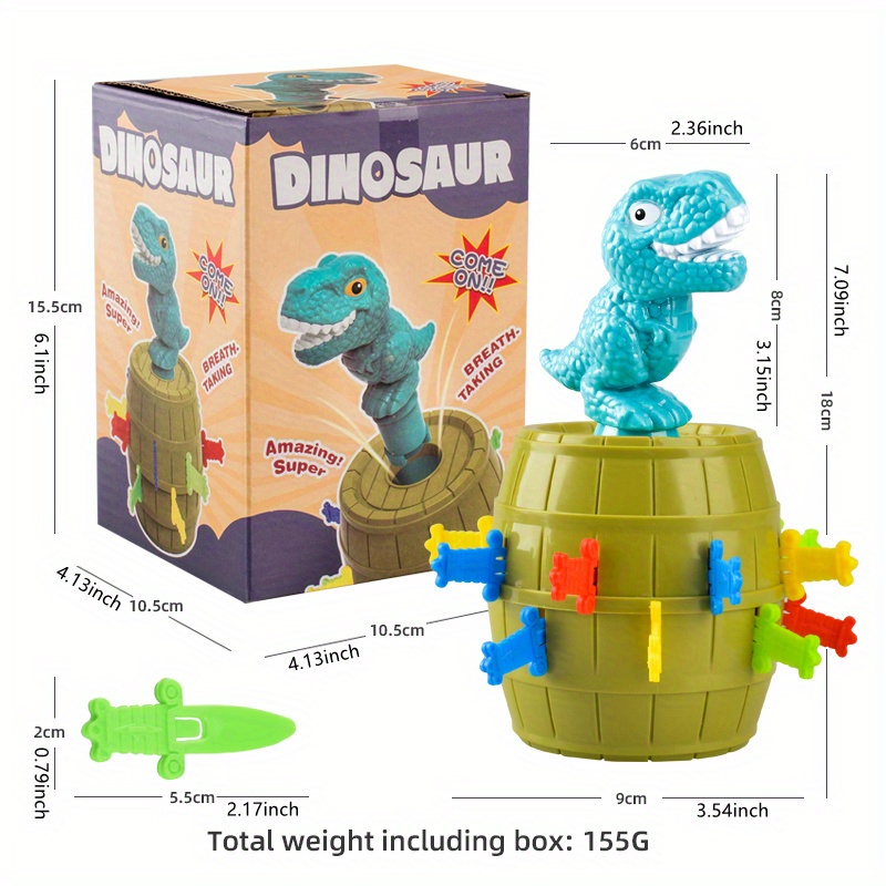 Funstock Presentes Criativos - Com tema de Dinossauros, o jogo é ótimo para  estimular a concentração, atenção e conhecimento da criança. Ele é dividido  em dois jogos: o primeiro é uma comparação