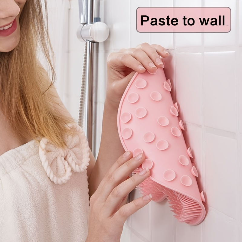 Silicone Bath Massage Pad with Suction Cups - 1pc Shower Foot Massager & Back Scrubber for Bathroom and Bedroom Use, No Electricity Needed