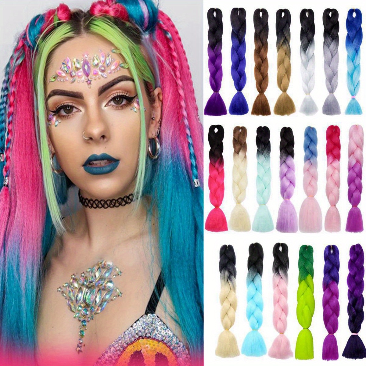 Jumbo Braids Hair Extensions Afro Box Braid Crochet Twist Temu Australia